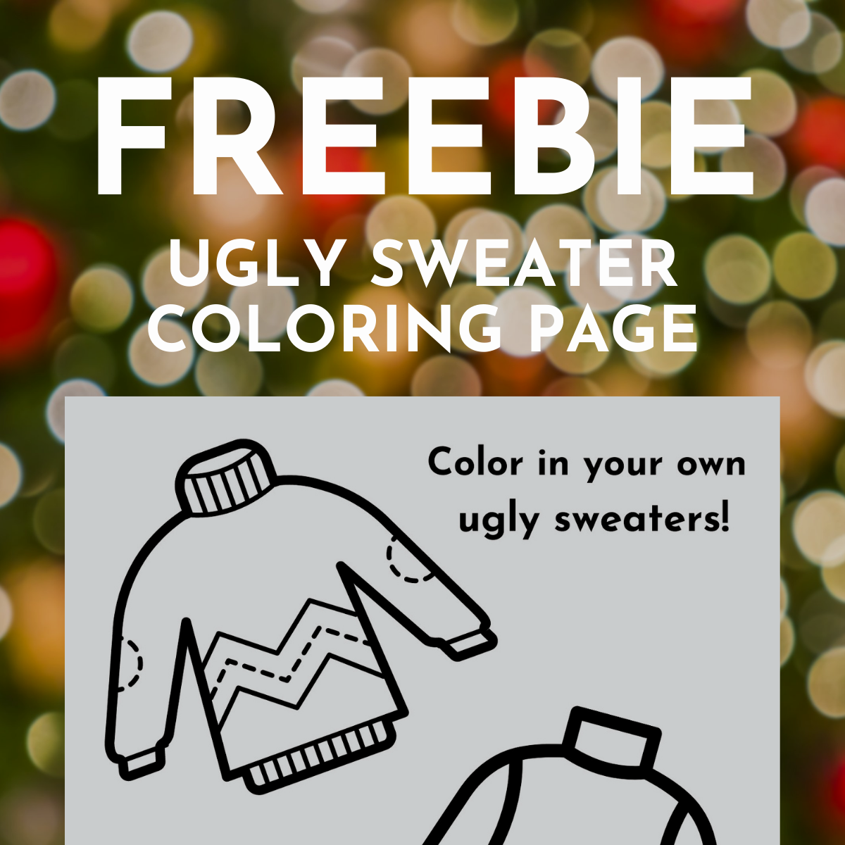 Design your shops own ugly sweater