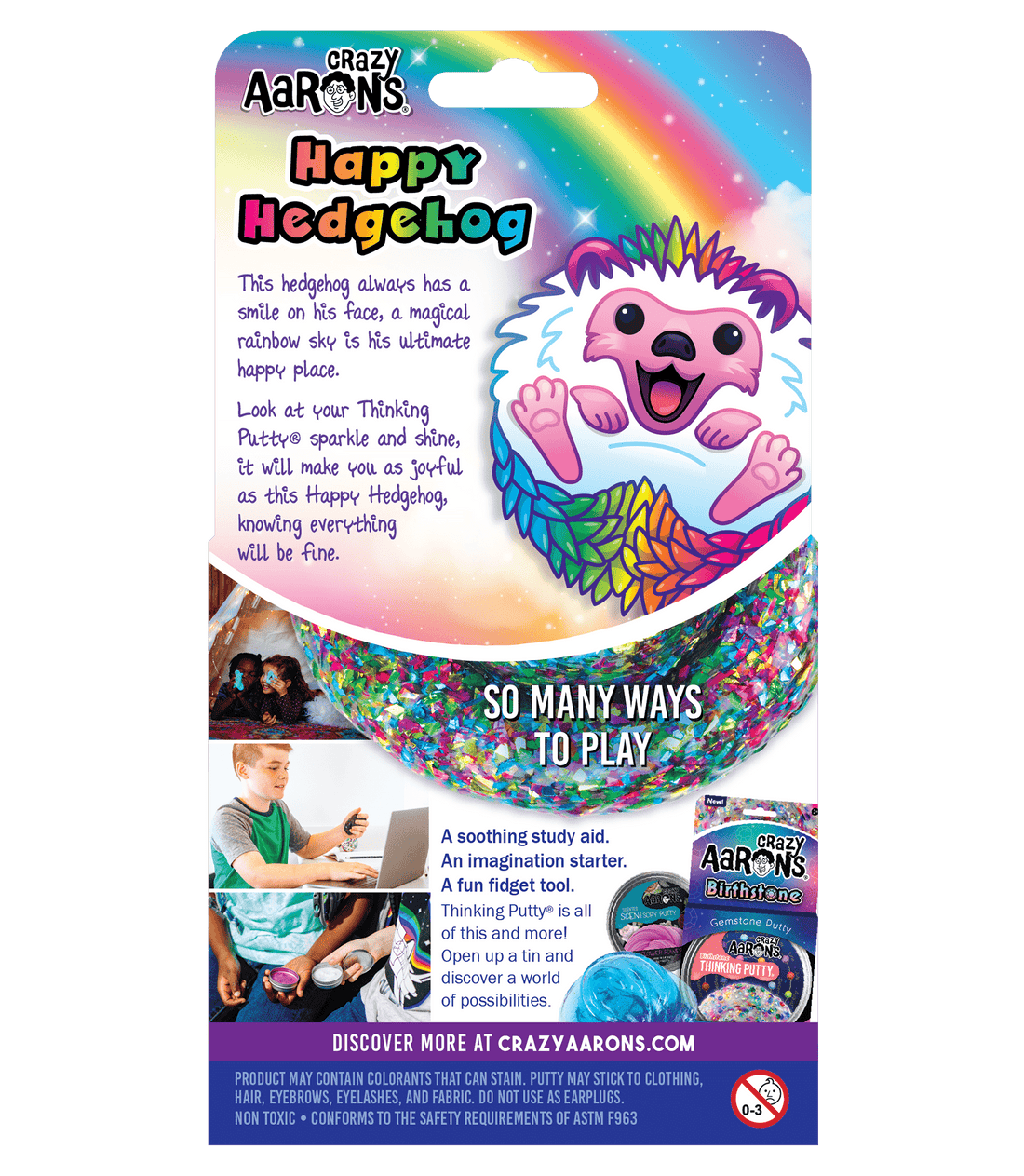 Happy Hedgehog Putty Pets Crazy Aaron's