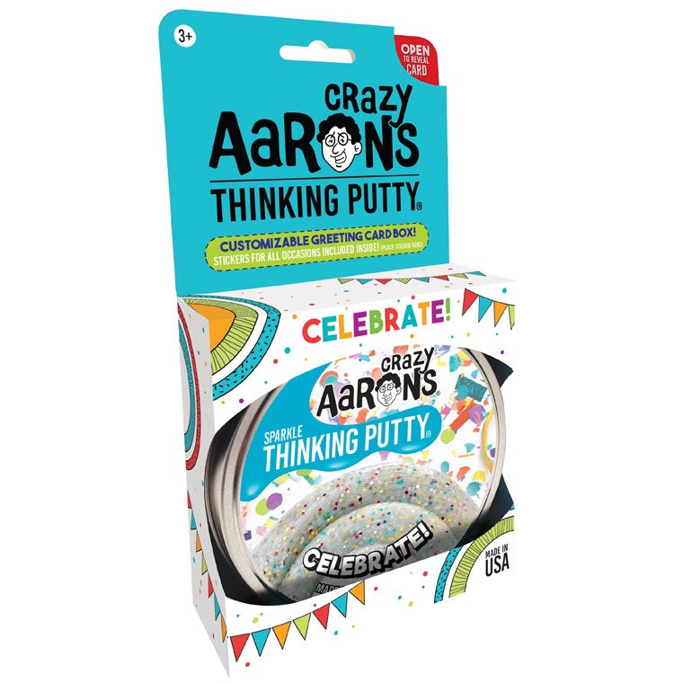 Package of Crazy Aaron's Celebrate Thinking Putty®.