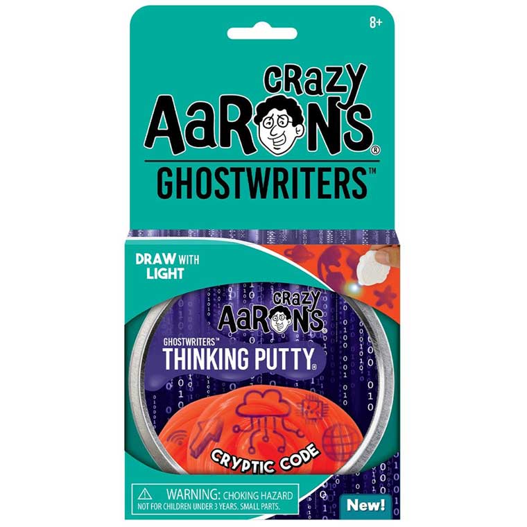 Package of Crazy Aaron's Ghostwriters Cryptic Code Thinking Putty®.