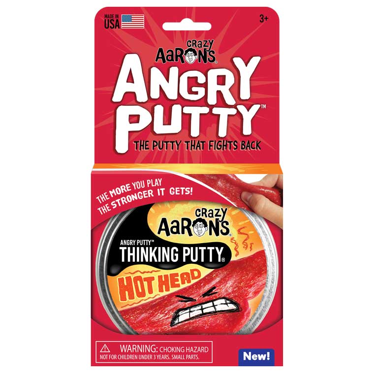 Package of Crazy Aaron's Hot Head Angry Putty™.