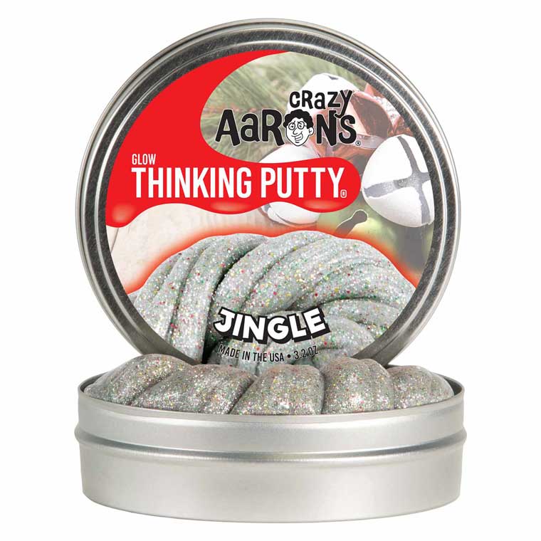 Tin of Crazy Aaron's Jingle Thinking Putty®.