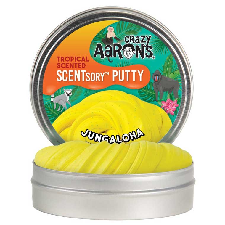 Tin of Crazy Aaron's Jungaloha SCENTsory™ Thinking Putty®.