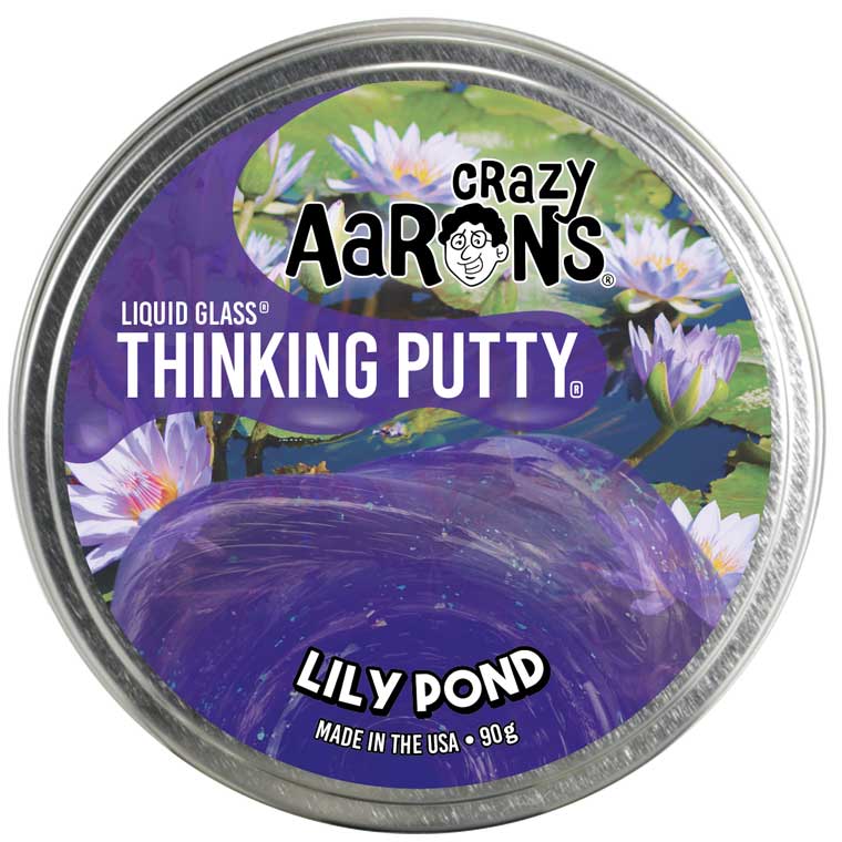 Tin of Crazy Aaron's Lily Pond Liquid Glass® Thinking Putty®.