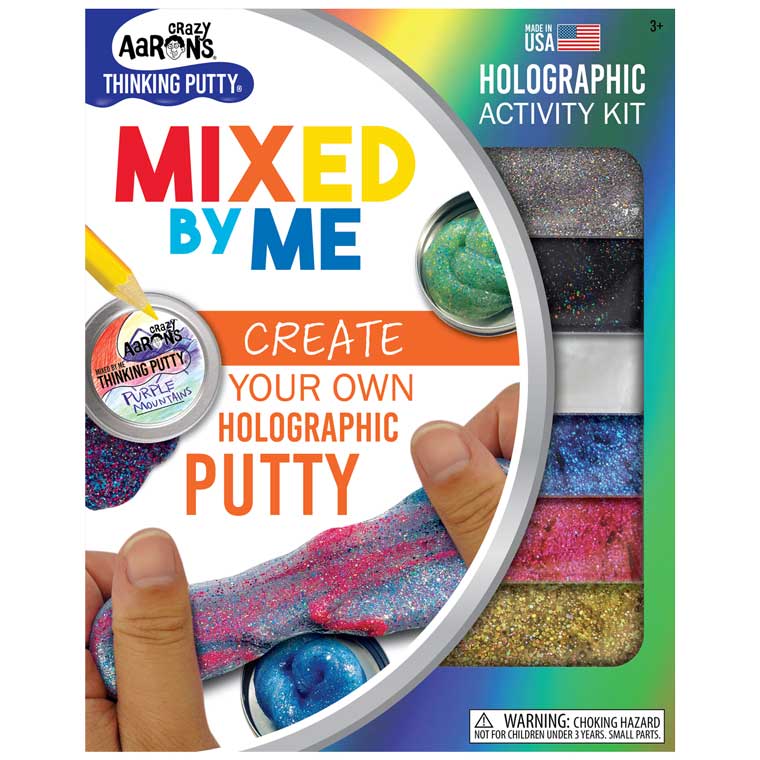 Updated Packaging for Mixed by Me Holographic Thinking Putty® Kit.