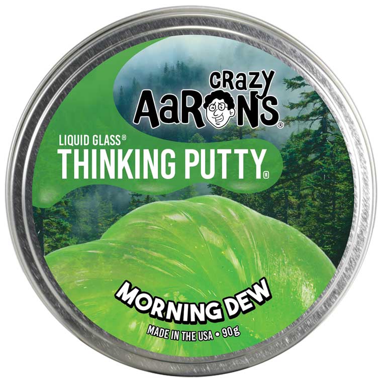90g tin of Morning Dew Liquid Glass® Thinking Putty®.