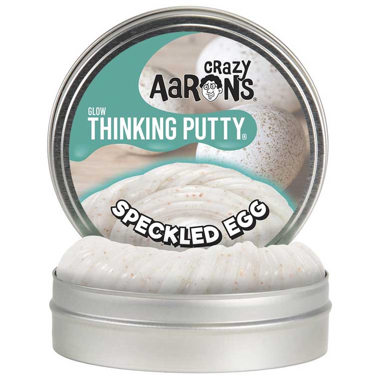 Tin of Crazy Aaron's Speckled Egg Thinking Putty®.