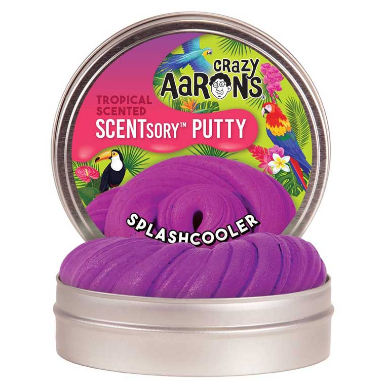 Tin of Crazy Aaron's Splashcooler SCENTsory™ Thinking Putty®. 