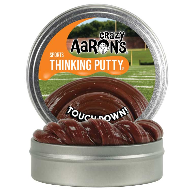 Tin of Crazy Aaron's Touch Down Thinking Putty®.
