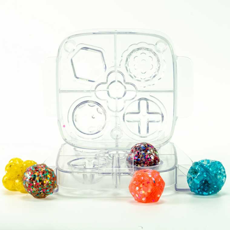 Plastic mold included in the X-Ball kit.