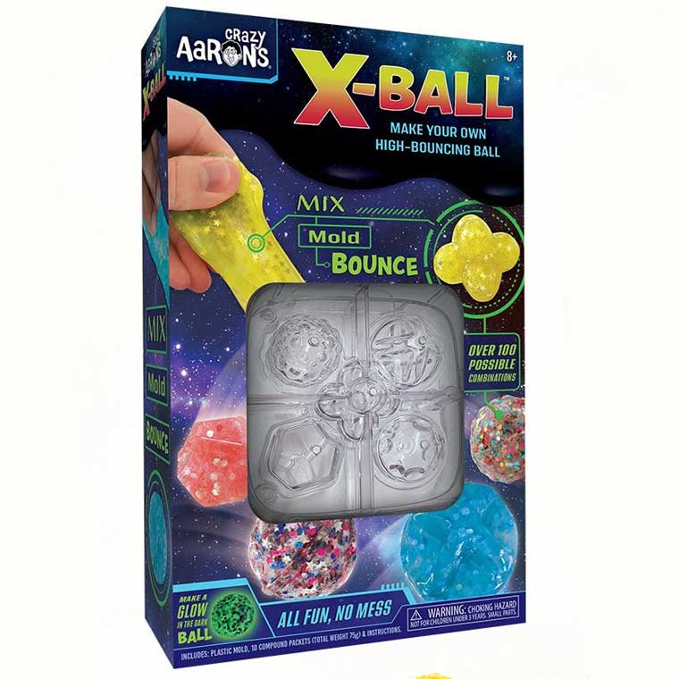 Packaging for Crazy Aaron's X-Ball kit.